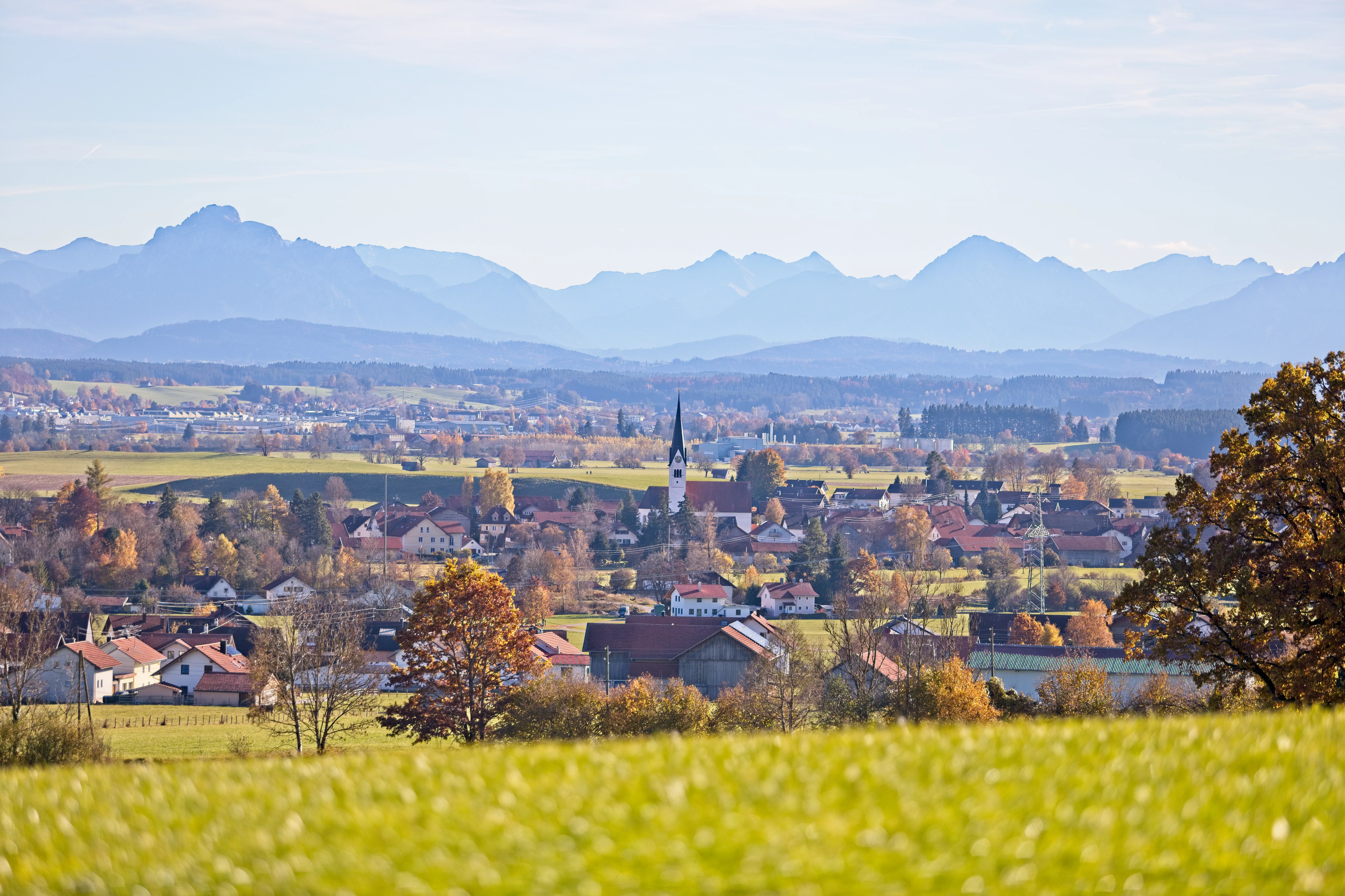 Panoramabild von Ruderatshofen
