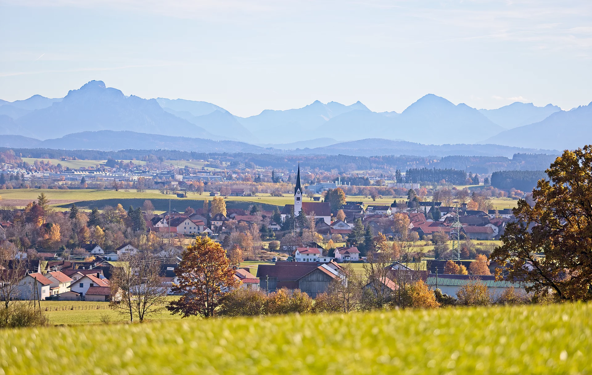 Panoramabild von Ruderatshofen